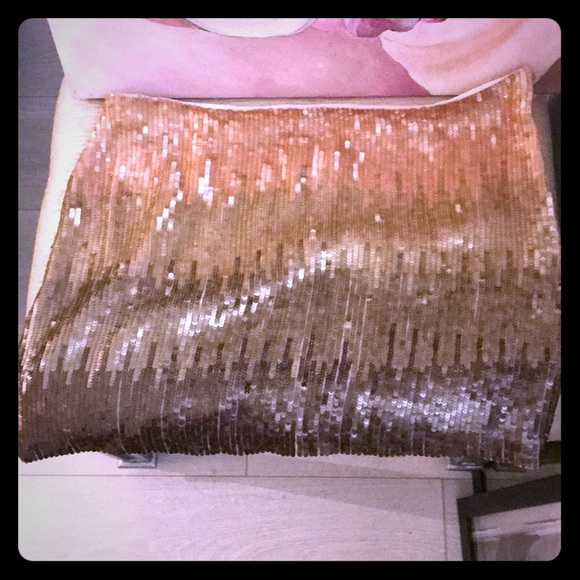 NWOT Haute Hippie Ombré Sequin Mini Skirt - Picture 1 of 9